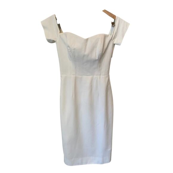 DRESS THE POPULATION Bailey Off the Shoulder Body-Con Dress Size Small - Picture 5 of 11